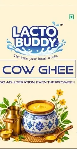 Front of the LactoBuddy Cow Ghee pack